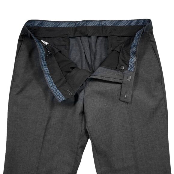 Ralph Lauren Mens Gray Dress Pants 36x29 Wool Blend Stretch Flat Front Trousers - Picture 6 of 10